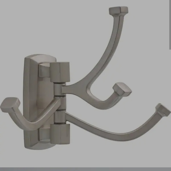 Delta Multi-Purpose Swivel Towel Hook Bath Hardware Accessory in Brushel - Picture 1 of 5